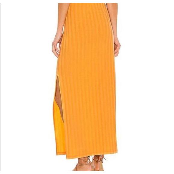 NWT Jonathan Simkhai Megan Dress - Tangerine - Small - Picture 2 of 6